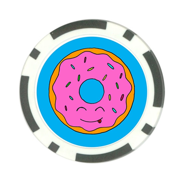 Donut Doughnut Dessert Clip Art Poker Chip Card Guard