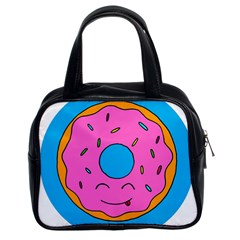 Donut Doughnut Dessert Clip Art Classic Handbag (two Sides) by Simbadda