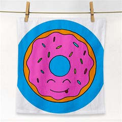 Donut Doughnut Dessert Clip Art Face Towel by Simbadda