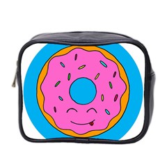 Donut Doughnut Dessert Clip Art Mini Toiletries Bag (two Sides) by Simbadda