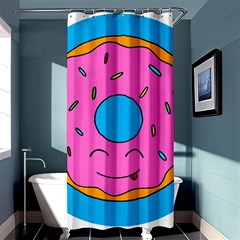 Donut Doughnut Dessert Clip Art Shower Curtain 36  X 72  (stall)  by Simbadda