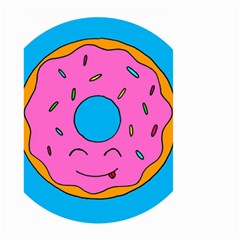 Donut Doughnut Dessert Clip Art Small Garden Flag (two Sides) by Simbadda