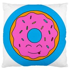 Donut Doughnut Dessert Clip Art Standard Flano Cushion Case (two Sides) by Simbadda