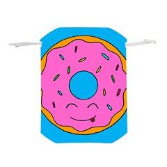 Donut Doughnut Dessert Clip Art Lightweight Drawstring Pouch (s) by Simbadda