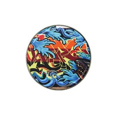 Graffiti Colourful Street Art Art Hat Clip Ball Marker (10 Pack) by Simbadda