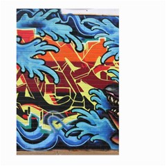 Graffiti Colourful Street Art Art Large Garden Flag (two Sides) by Simbadda