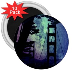 Bridge Construction Trees 3  Magnets (10 Pack)  by Simbadda