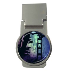 Bridge Construction Trees Money Clips (round)  by Simbadda