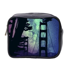 Bridge Construction Trees Mini Toiletries Bag (two Sides) by Simbadda