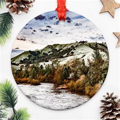 River Hills Evening California Ornament (round) by Simbadda