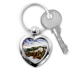 River Hills Evening California Key Chain (heart) by Simbadda