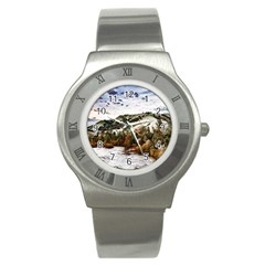 River Hills Evening California Stainless Steel Watch by Simbadda