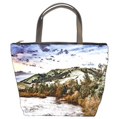 River Hills Evening California Bucket Bag by Simbadda