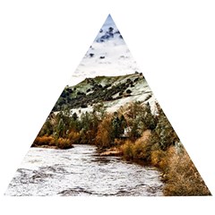 River Hills Evening California Wooden Puzzle Triangle