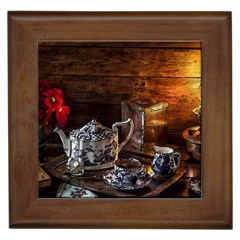 Sweets Tea Snacks Lamp Tea Snack Framed Tile by Simbadda