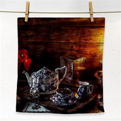 Sweets Tea Snacks Lamp Tea Snack Face Towel by Simbadda