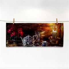 Sweets Tea Snacks Lamp Tea Snack Hand Towel by Simbadda