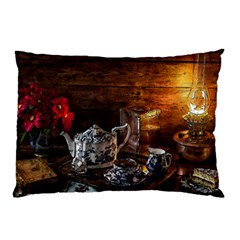 Sweets Tea Snacks Lamp Tea Snack Pillow Case (two Sides) by Simbadda