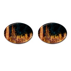 Architecture Buildings City Cufflinks (oval) by Simbadda