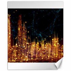 Architecture Buildings City Canvas 11  X 14  by Simbadda