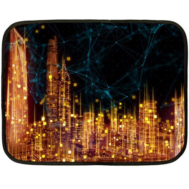 Architecture Buildings City Double Sided Fleece Blanket (Mini) 