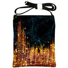 Architecture Buildings City Shoulder Sling Bag by Simbadda