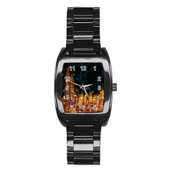 Architecture Buildings City Stainless Steel Barrel Watch by Simbadda