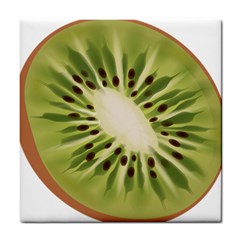 Kiwi Fruit Fresh Green Tasty Food Tile Coaster