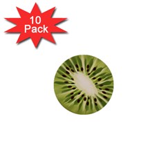 Kiwi Fruit Fresh Green Tasty Food 1  Mini Buttons (10 Pack)  by Simbadda