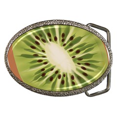 Kiwi Fruit Fresh Green Tasty Food Belt Buckles by Simbadda