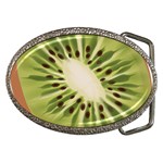 Kiwi Fruit Fresh Green Tasty Food Belt Buckles Front