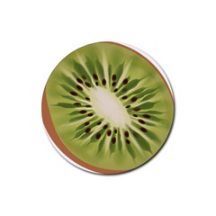 Kiwi Fruit Fresh Green Tasty Food Rubber Coaster (round)  by Simbadda