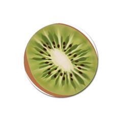 Kiwi Fruit Fresh Green Tasty Food Magnet 3  (round) by Simbadda