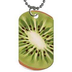 Kiwi Fruit Fresh Green Tasty Food Dog Tag (one Side) by Simbadda