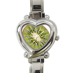 Kiwi Fruit Fresh Green Tasty Food Heart Italian Charm Watch by Simbadda