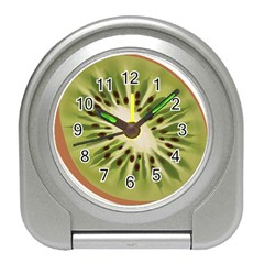 Kiwi Fruit Fresh Green Tasty Food Travel Alarm Clock by Simbadda