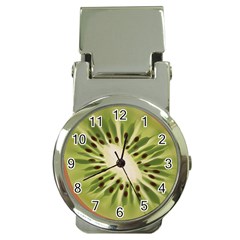 Kiwi Fruit Fresh Green Tasty Food Money Clip Watches by Simbadda