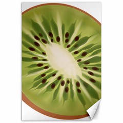 Kiwi Fruit Fresh Green Tasty Food Canvas 24  X 36  by Simbadda