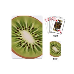 Kiwi Fruit Fresh Green Tasty Food Playing Cards Single Design (mini) by Simbadda