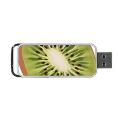 Kiwi Fruit Fresh Green Tasty Food Portable Usb Flash (two Sides) by Simbadda