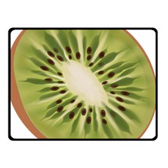 Kiwi Fruit Fresh Green Tasty Food Double Sided Fleece Blanket (small)  by Simbadda