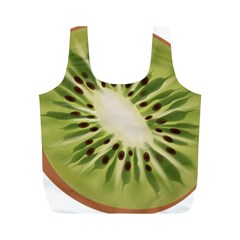 Kiwi Fruit Fresh Green Tasty Food Full Print Recycle Bag (m) by Simbadda