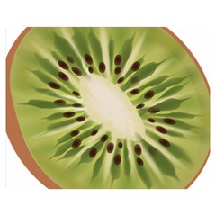 Kiwi Fruit Fresh Green Tasty Food Double Sided Flano Blanket (medium)  by Simbadda