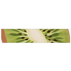 Kiwi Fruit Fresh Green Tasty Food Small Flano Scarf by Simbadda