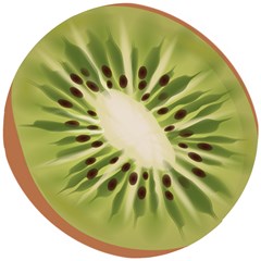 Kiwi Fruit Fresh Green Tasty Food Wooden Puzzle Round