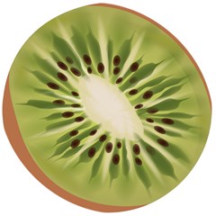 Kiwi Fruit Fresh Green Tasty Food Wooden Bottle Opener (round)