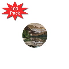 Glacier National Park Scenic View 1  Mini Buttons (100 Pack)  by Simbadda