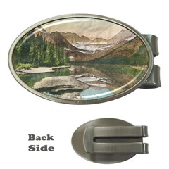 Glacier National Park Scenic View Money Clips (oval)  by Simbadda