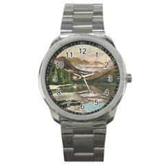 Glacier National Park Scenic View Sport Metal Watch by Simbadda