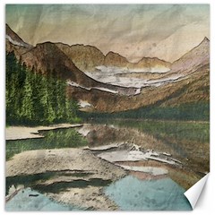 Glacier National Park Scenic View Canvas 16  X 16  by Simbadda